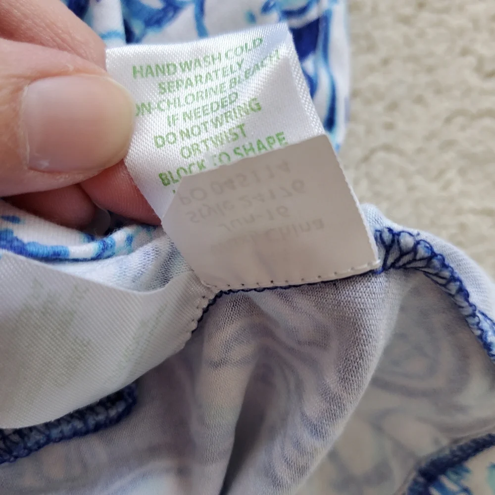 Lilly Pulitzer Blue/White Ophelia Dress Get Trunky szXS
